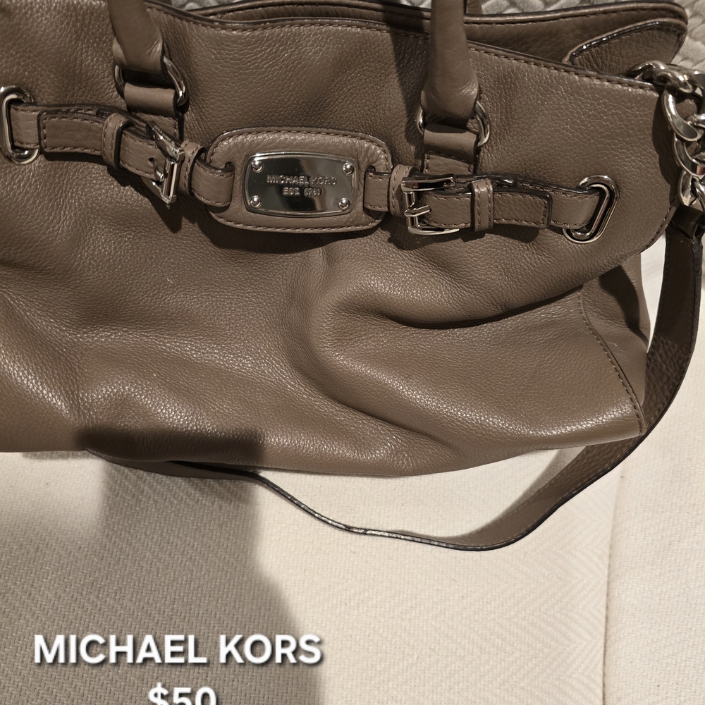 Michael Kors Brown Leather Shoulder Bag